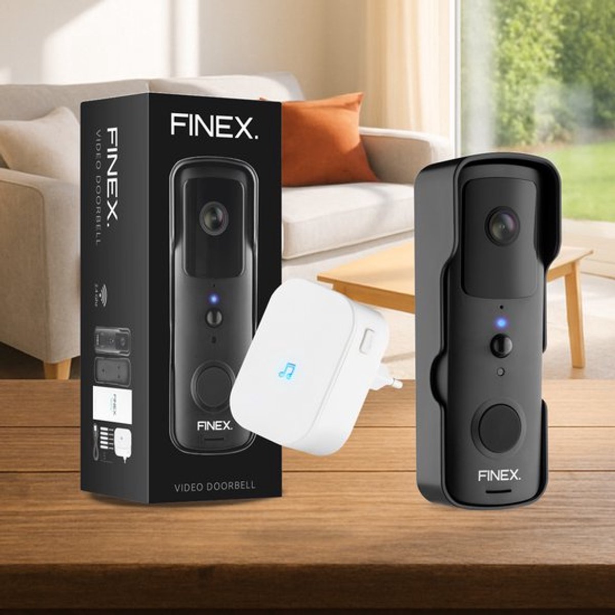 Finex Video Deurbel V1.1 - Inclusief binnenbel & batterijen - afbeelding 3