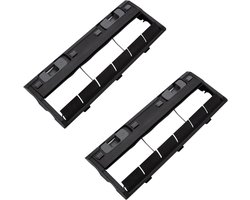 2 stuks Hoofdborstelafdekking - geschikt voor Ecovacs Deebot Ozmo -X1-serie - T8 - T5 - T9 - T10 - T20 - N5 - N8 - N9 - N8pro - klitvrije borstel - zwart