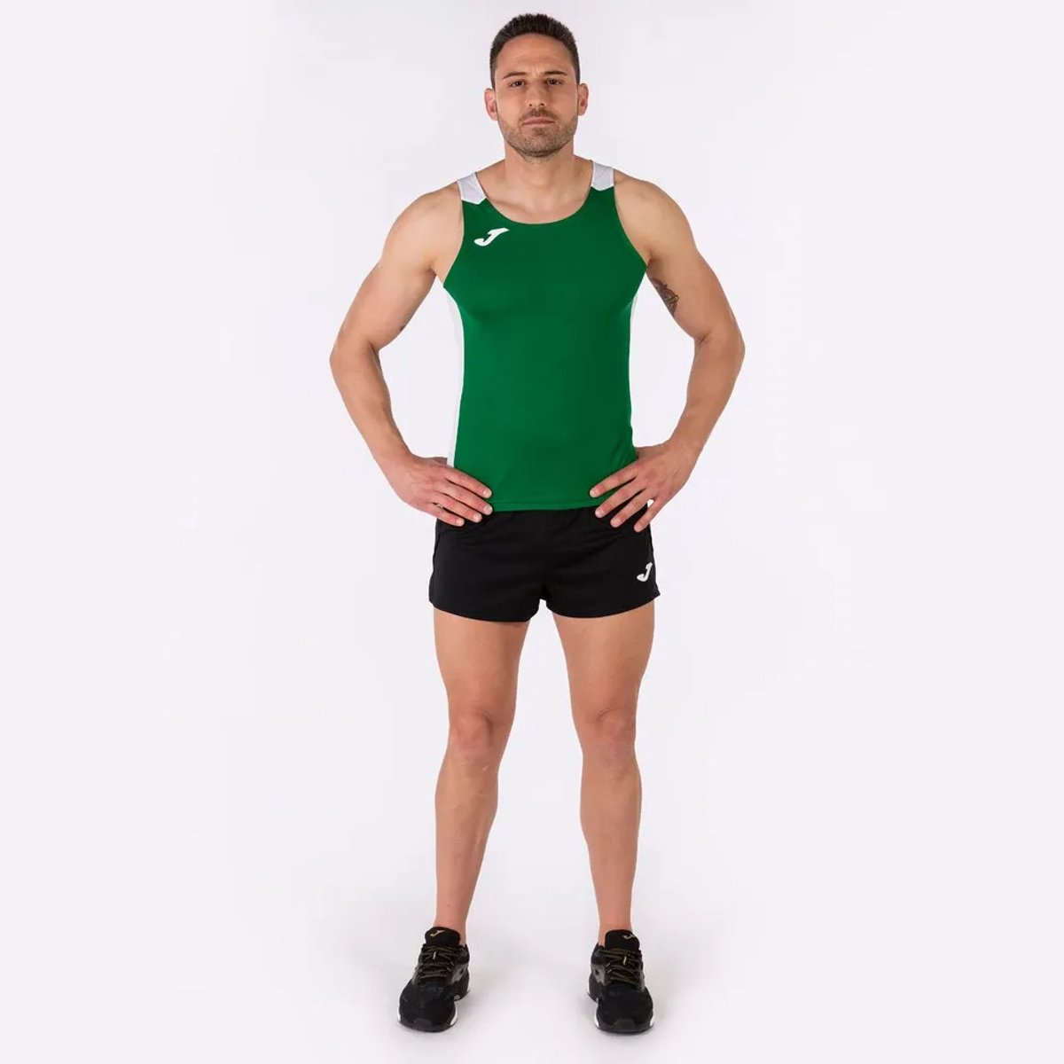 Joma Record Ii Mouwloos T-shirt Groen L Man