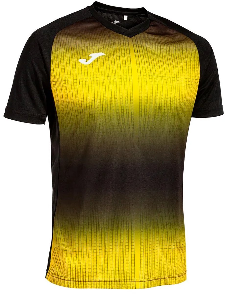 Joma Tiger V T-shirt Met Korte Mouwen Geel,Zwart S Man