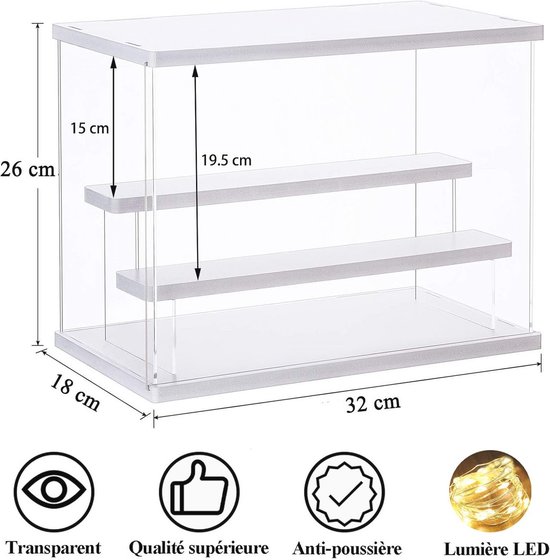 Acryl-Display-Box – magnetische, transparente Hülle für Bastelorganizer, Aufbewahrung für Muscheln, Schmuck, Perlen, Nägel, Ohrringe (64 Fächer Acryl-Display-Box – magnetische, transparente Hülle für Bastelorganizer, Aufbewahrung für Muscheln, Schmuck, Perlen, Nägel, Ohrringe (64 Fächer