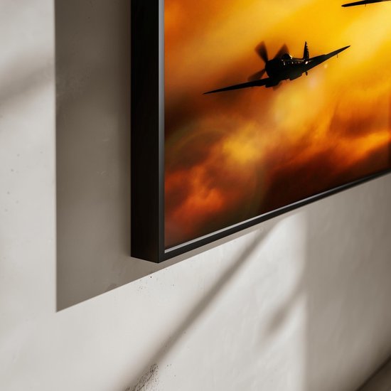 Avions de guerre | Affiche d'avion | Avions de chasse | Photo d'action | 51x71cm | Décoration murale | Affiche murale | AFFA | Convient pour l'encadrement