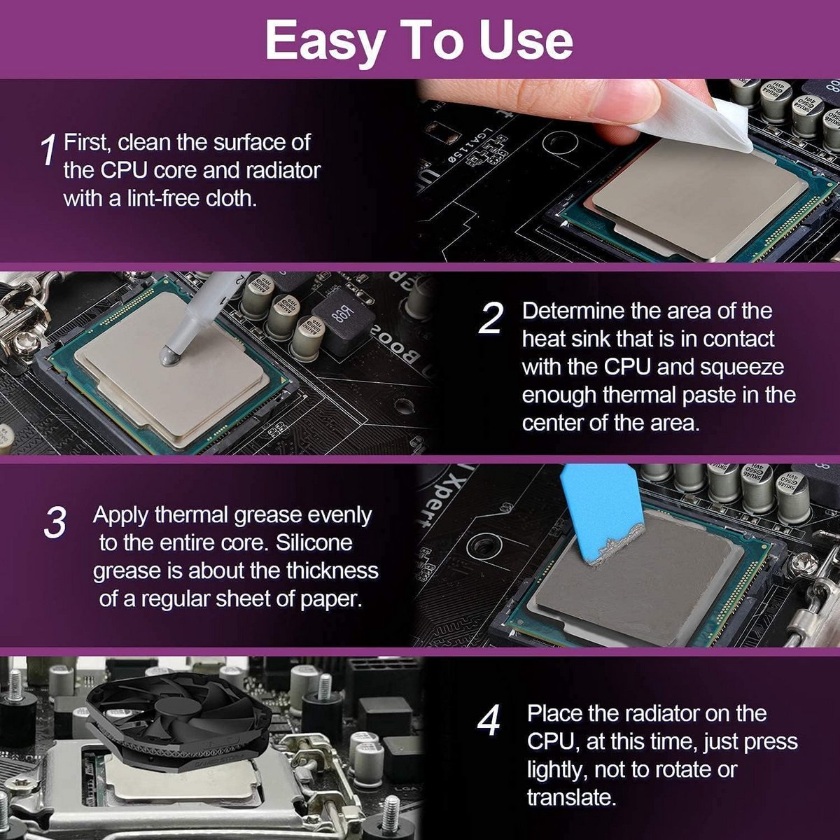 Hoge Prestatie CPU Koelpasta - Thermische Compound voor PC, Laptop en Gamesconsole