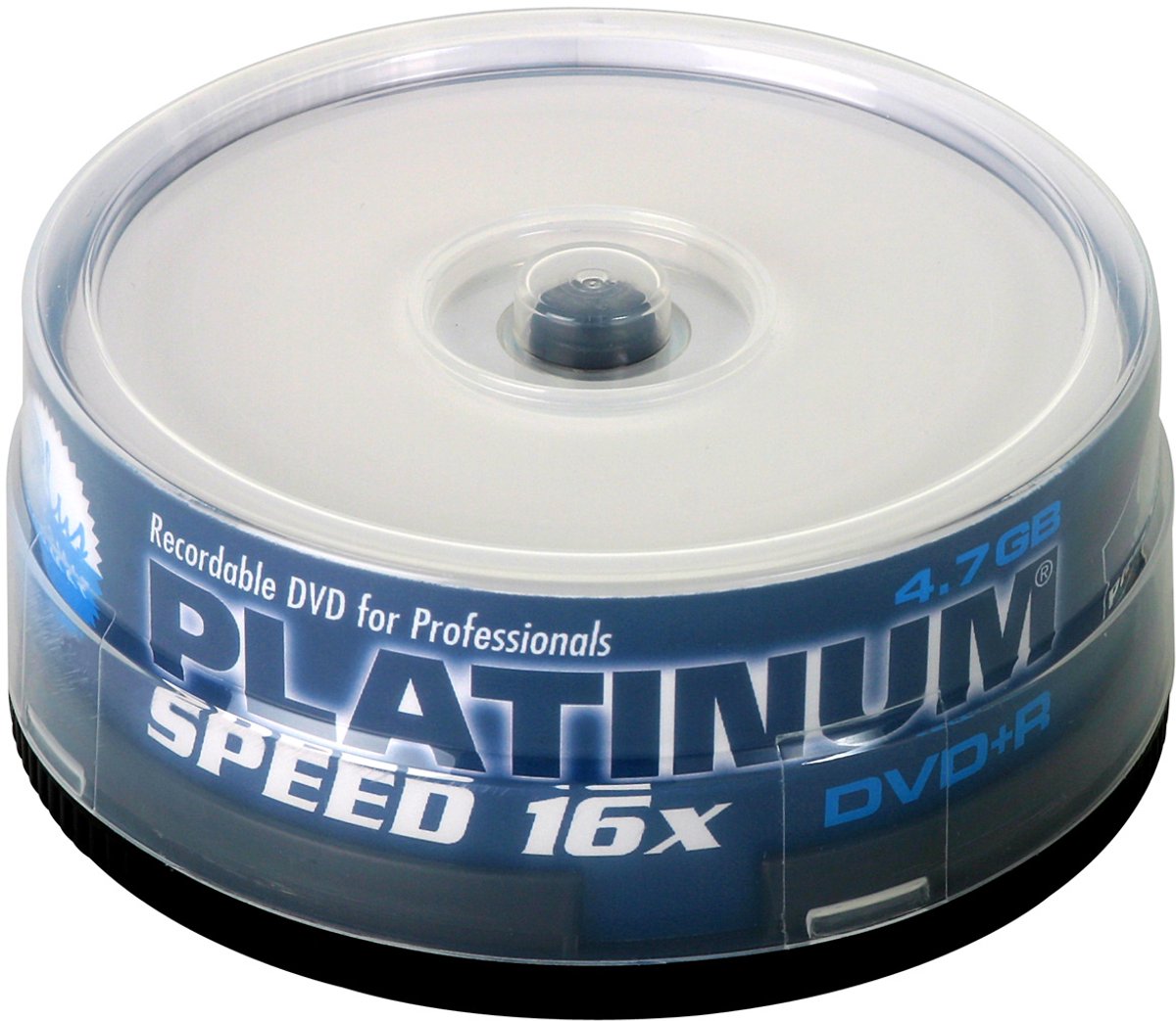 Dvd+R Disc 4.7 Gb Platinum 100121 25 Stuks Spindel Bedrukbaar