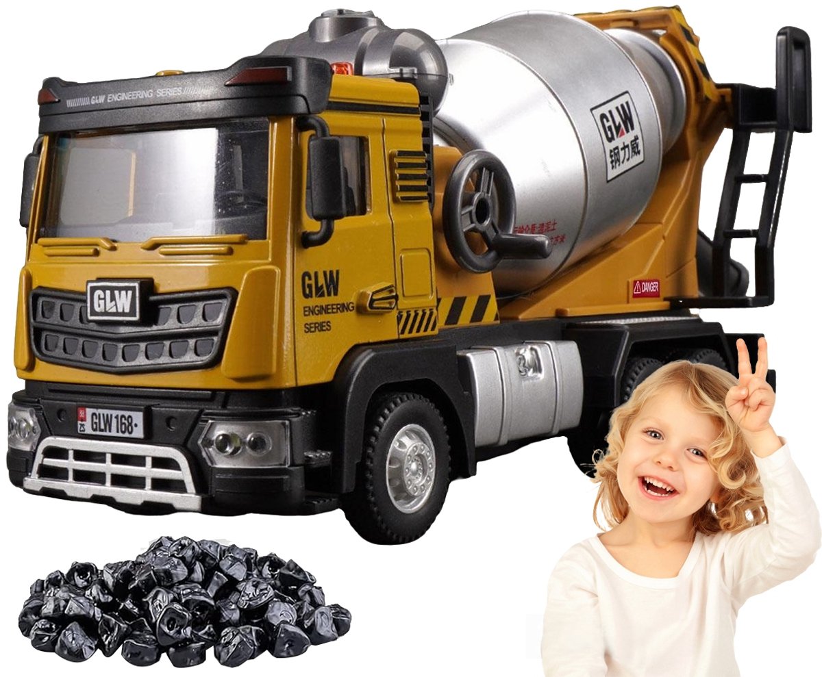 Betonmixer Speelgoed Vrachtwagen 1:40 met Geluid & Licht