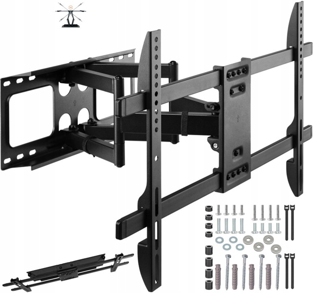 Draaibare TV-muurbeugel voor 75 inch LG TV - Kantelbaar & Draaibaar
