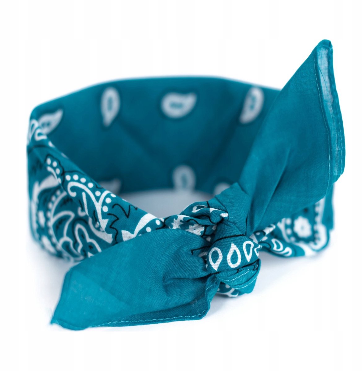 Turquoise Bandana Sjaal - Unisex Katoen