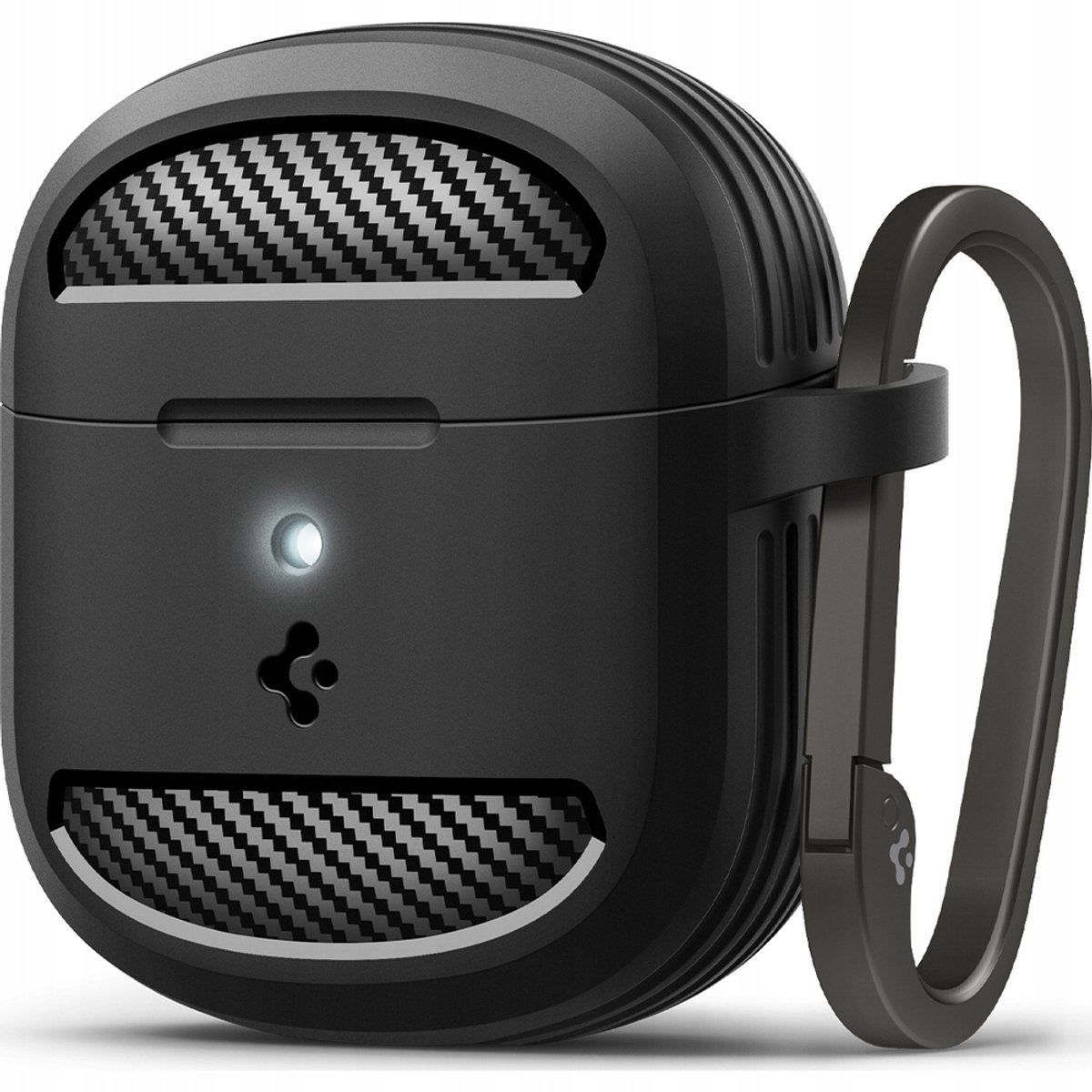 Spigen Rugged Armor Case voor Pixel Buds 2a met Karabijnhaak - Zwart