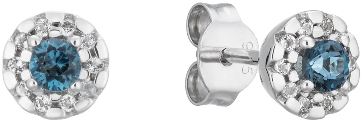 Glow 106.0817.00 Dames Oorbellen - Oorknopjes - Sieraad - Zilver - 925 Zilver - 6 mm breed - 7 mm lang