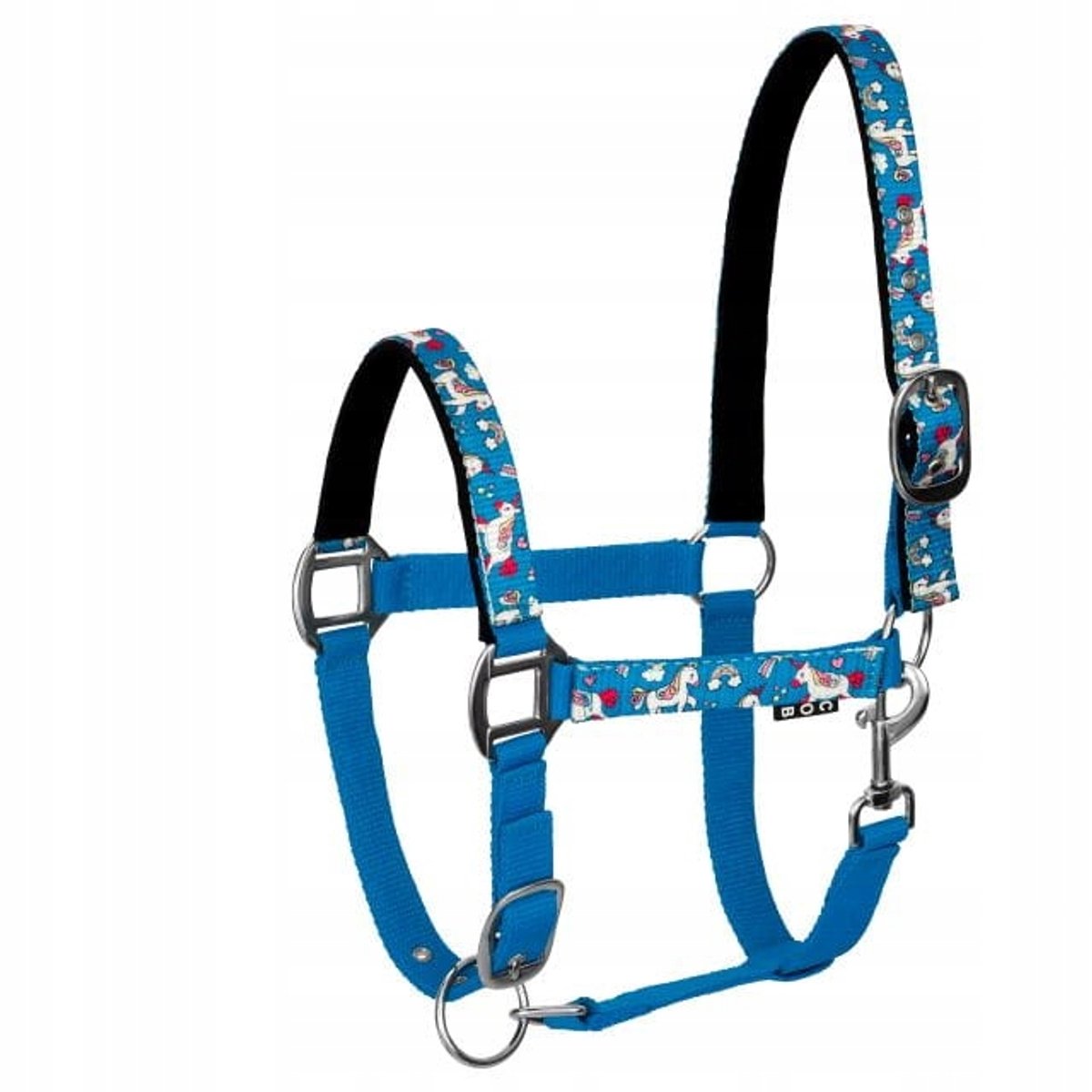 Kantar voor paard START Unicorn36, gevoerd, blauw, maat FULL