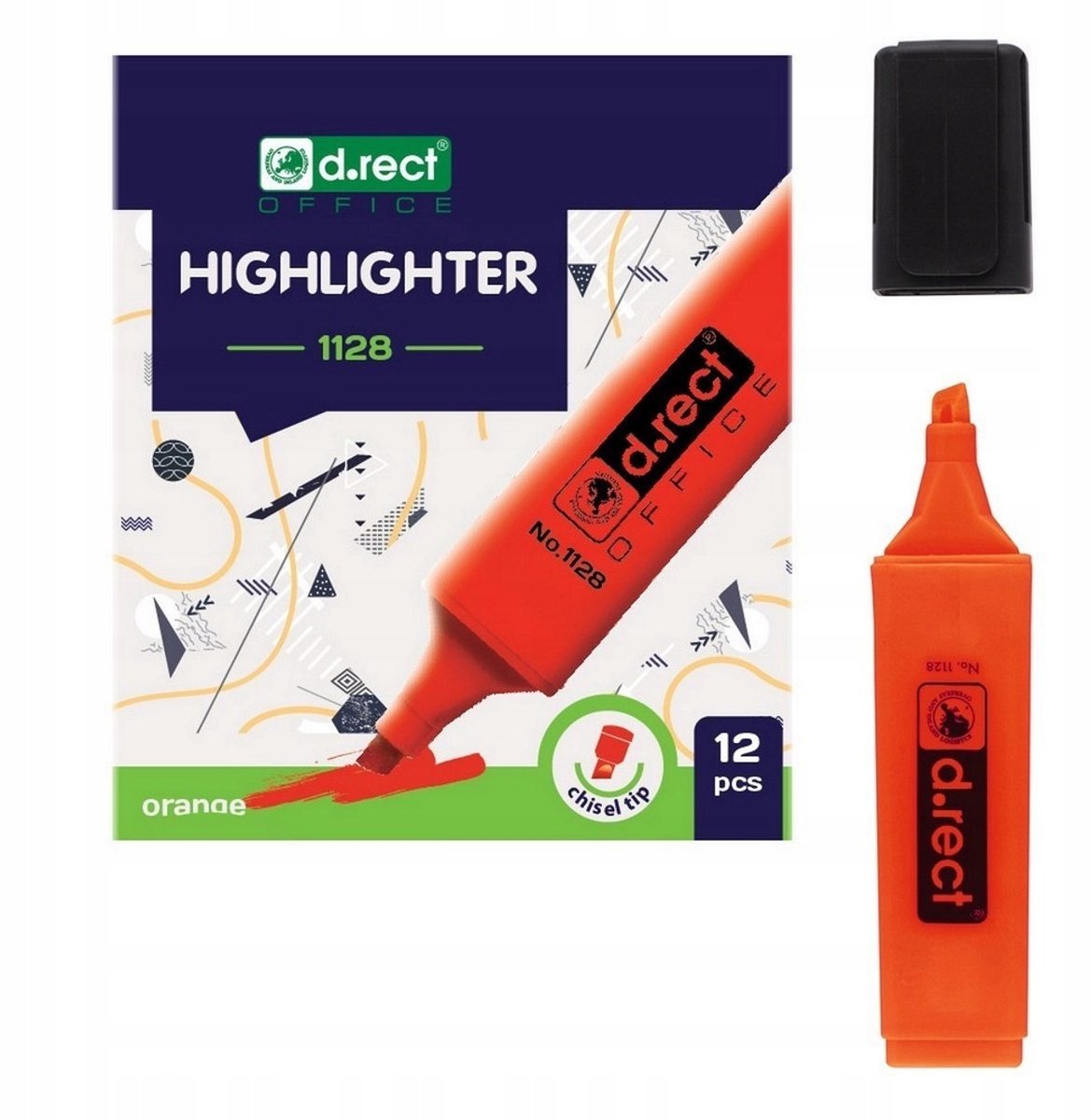 D.RECT 1128 Markeerstift Oranje, 2-5 mm, 1 Stuk