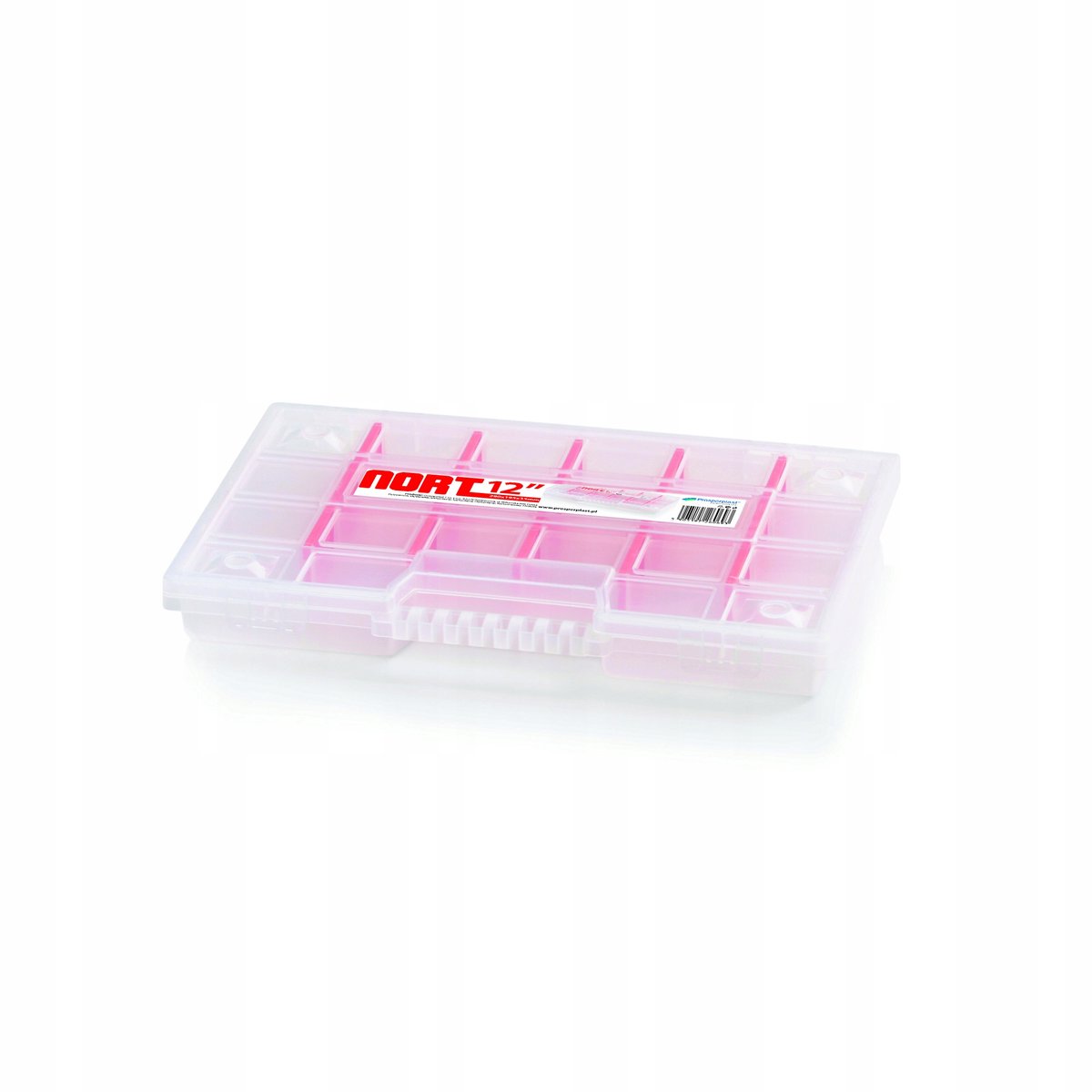 Merkloze Organizer met Deksel - 29x19,5x3,5 cm - Transparant