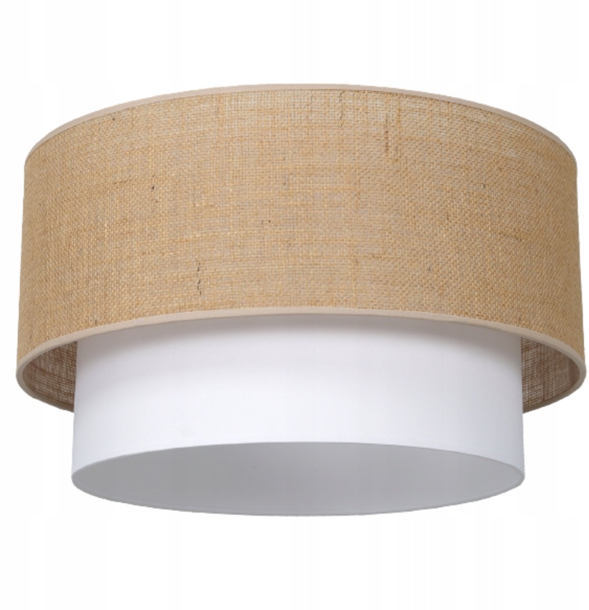 Jutowy Abażur do Lampy Boho - 45 cm Średnicy, Tort Vorm