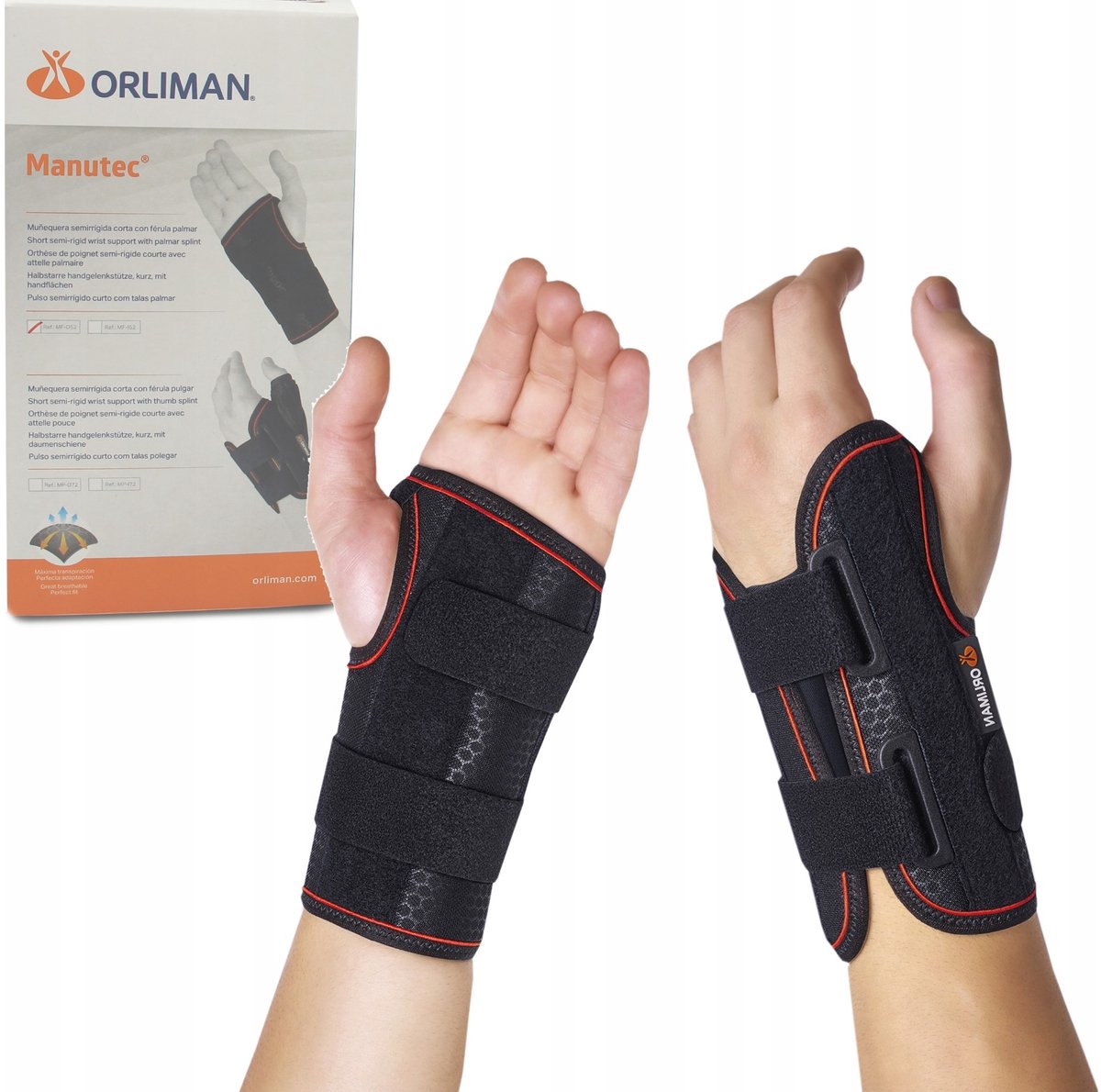 Orliman MF-D52 L Stabiliserende Polsbrace Rechts Ademend
