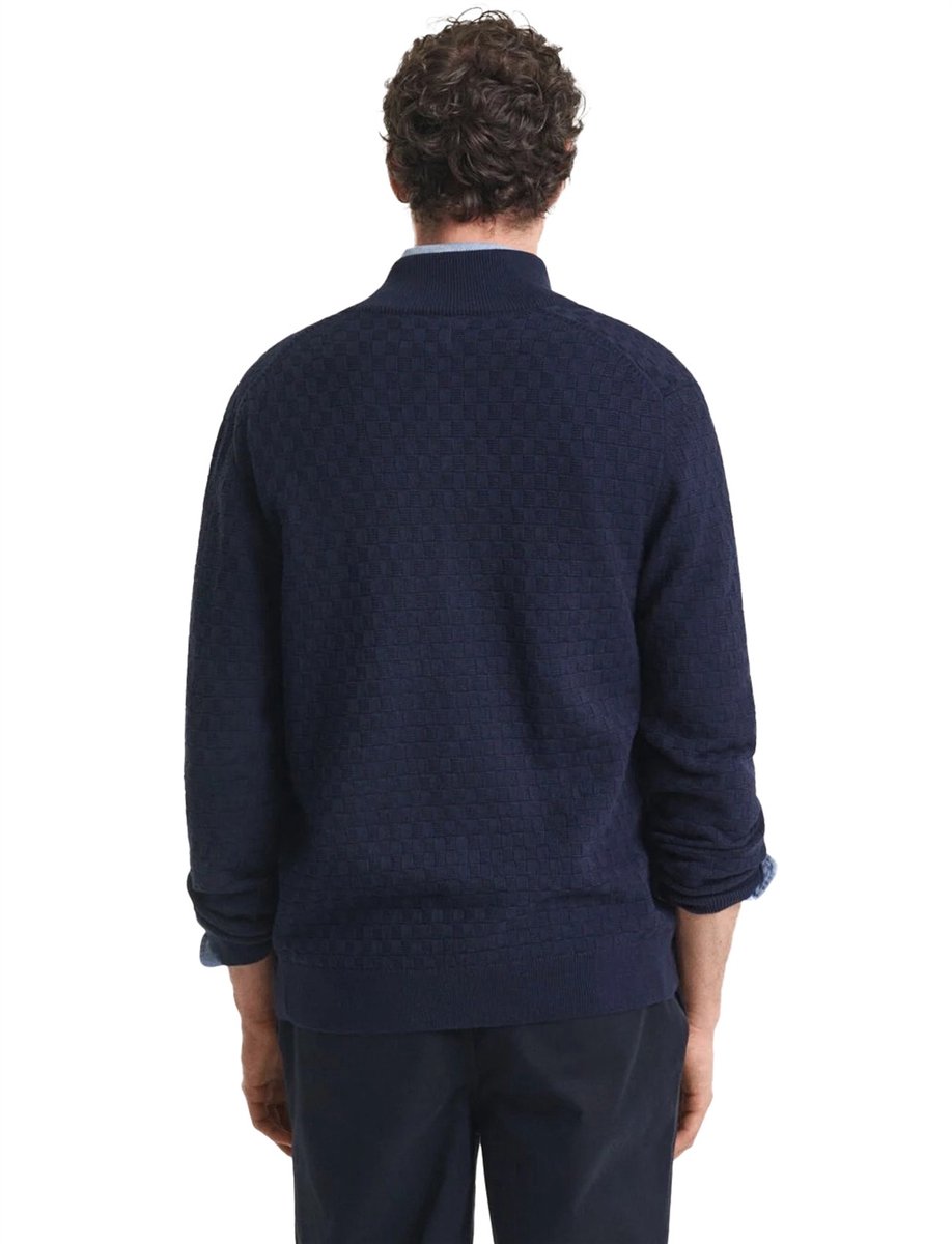 Gant vest donkerblauw