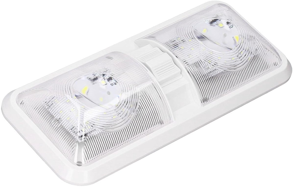 12V Binnenverlichting voor Jacht en Marineboot - Dubbele Lichtkoepel met Schakelaar