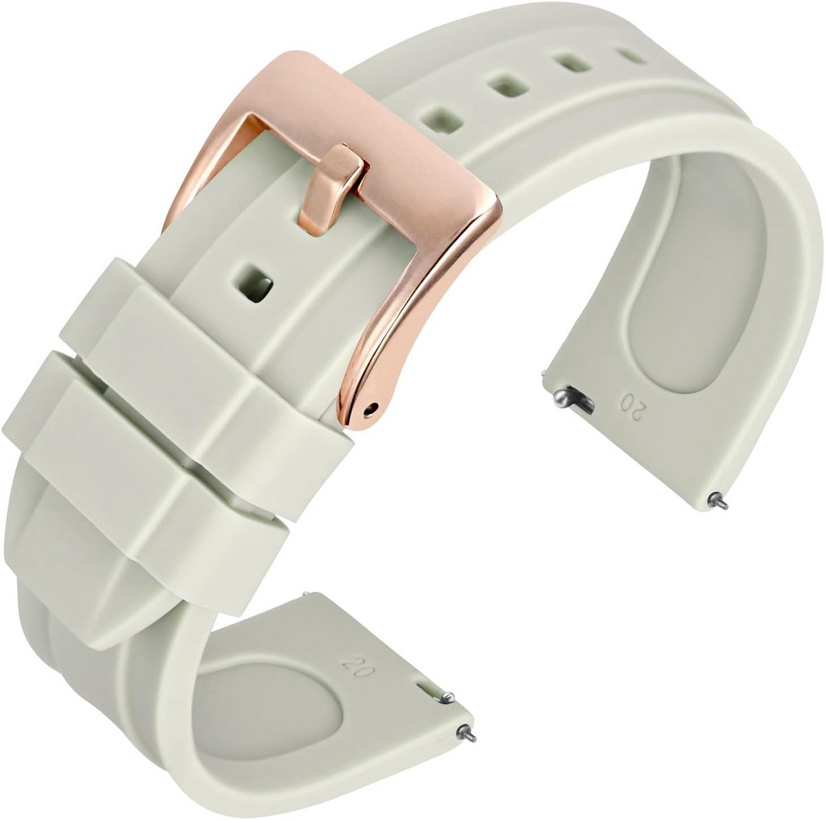 Siliconen Horlogebandjes Snelwisselsluiting 16mm 18mm 20mm 22mm - Waterdicht Comfortabel