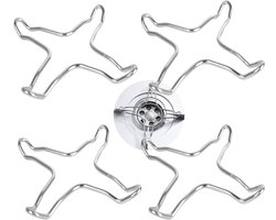 4-delige gaspitverkleiner - Roestvrijstalen gaskookplaatpansteun - Onderzetter voor kookplaat - Onderzetters voor gasfornuis - Ondersteuningsrek voor wok - Kruis voor koffiezetapparaat - Gasfornuis