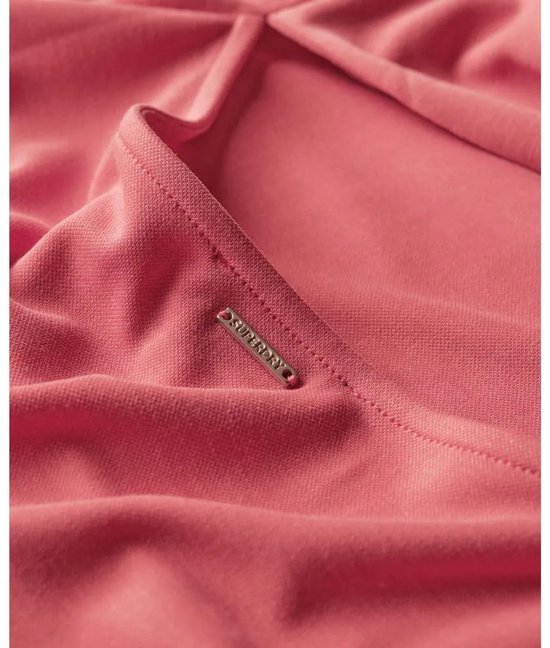 Superdry - Jersey midi-jurk met gedraaide achterkant - Dames - Jurken