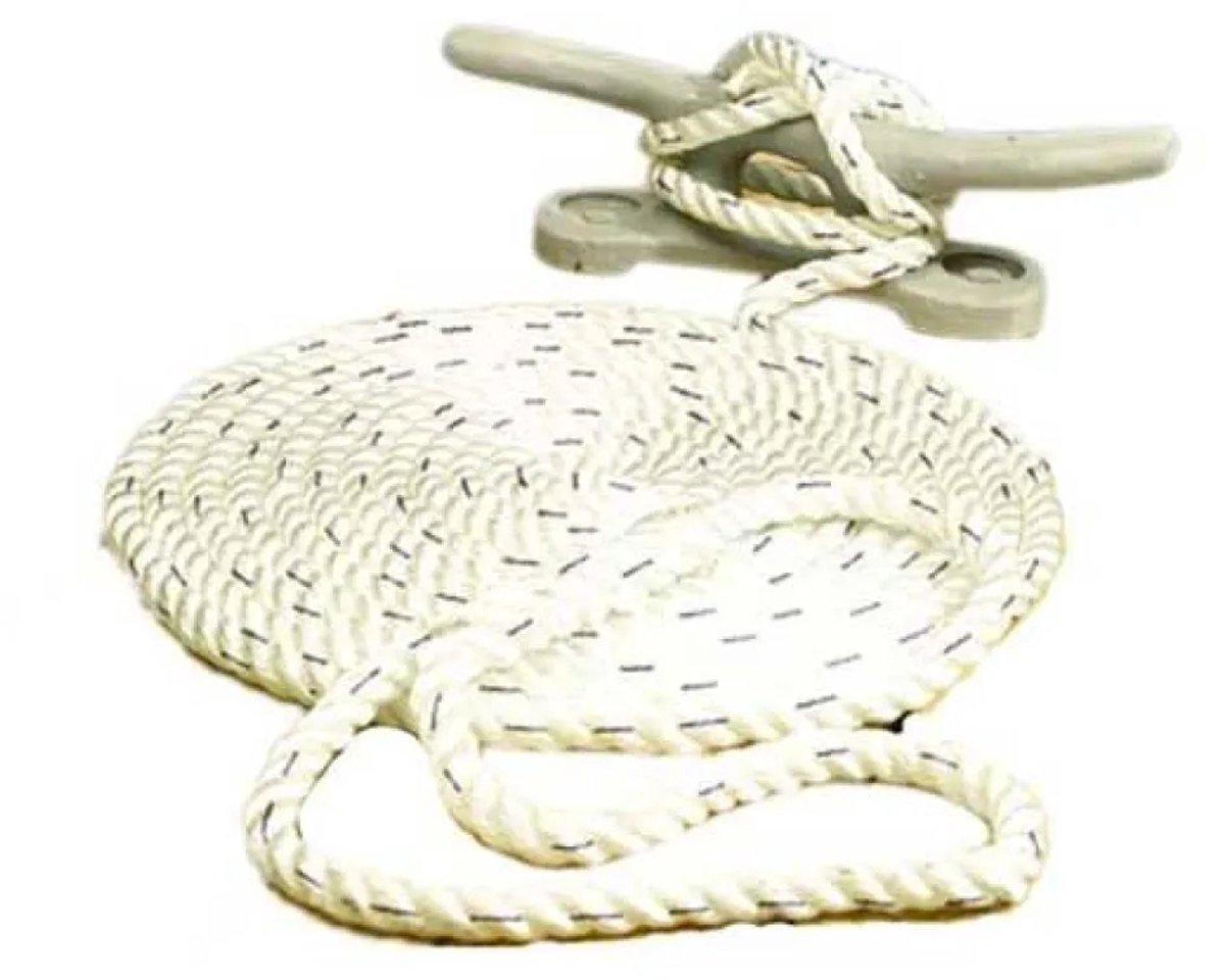 Seachoice Premium 3 Strand Nylon Gevlochten Touw 13 Mm Wit 7.5 m