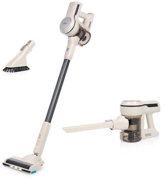 Aspirateur balai sans fil Princess Silent Storm 339380 - Durée d'utilisation de 30 min - Fonction de stationnement pratique - Wit