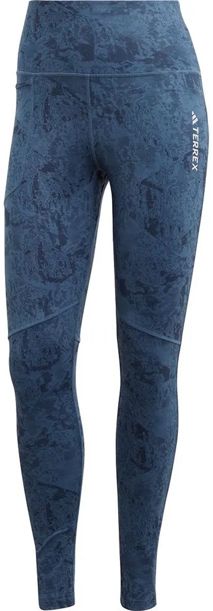 adidas TERREX Terrex Multi Allover Print Legging - Dames - Blauw - 40 van Adidas — afbeelding 2