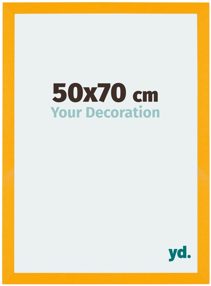 Your Decoration - Puzzellijst 50x70 cm - Geel - Puzzellijst 500-1000 stukjes - MDF Fotolijst - Mura