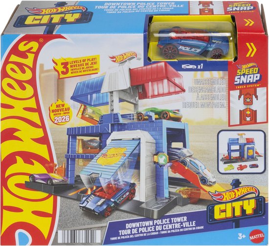 Hot Wheels City Centrum Politietoren speelset speelset - Met metalen politieauto van Merkloos — afbeelding 3