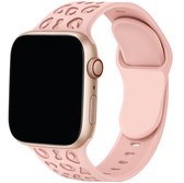 Innerlight® Sport - Gegraveerde panterprint - Roze - 38/40/41/42mm - OneSize - Siliconen bandje geschikt voor Apple Watch - Geschikt als Apple watch bandje voor Series 1/2/3/4/5/6/7/8/9/10 42mm/11 42mm/12 42mm/SE