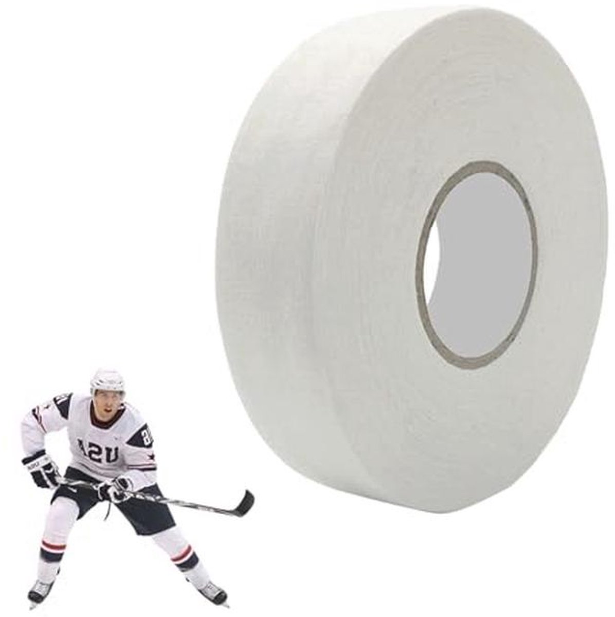 Hockeystick Tape voor Optimaal Grip en Bescherming - 25 m x 25 mm Wit