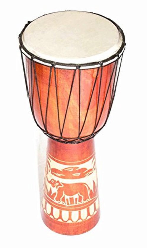 60cm Djembe Drum Bongo Houten Drum Darbuka Goed Geluid Olifant Afrika