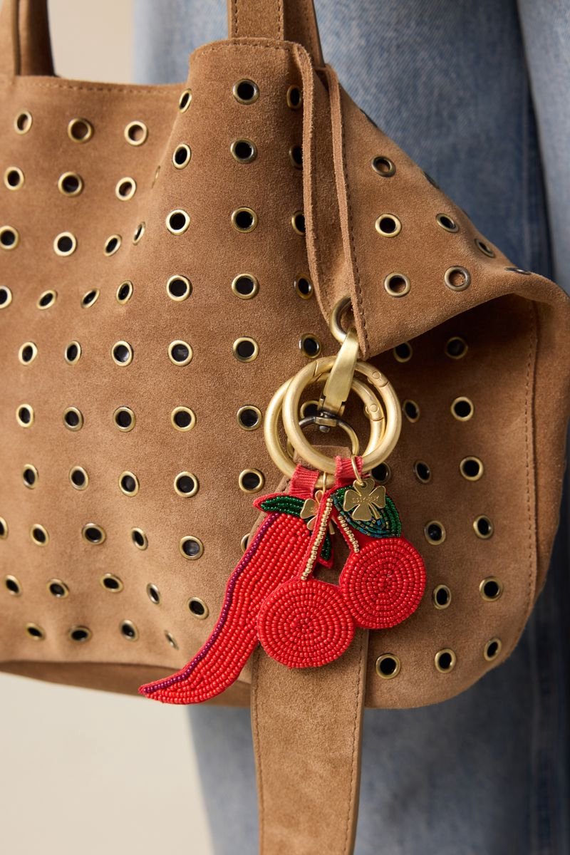 Sissy-Boy - Rode bag charm met kers