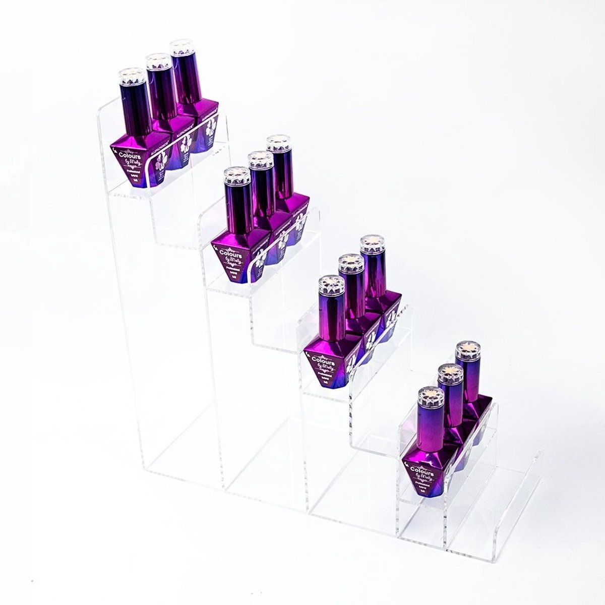 Acryl Nagel Lakkens Houten Display Organizer - 8 Lagen, 24 Flessen