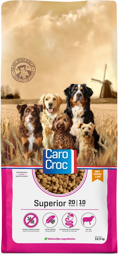 Carocroc Super Premium Superior 20/10 12,5 kg - Hond
