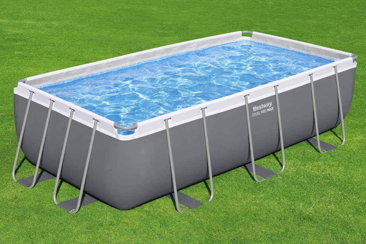Bestway Power Steel zwembadset met filterpomp en trap - 404 x 201 x 100 cm