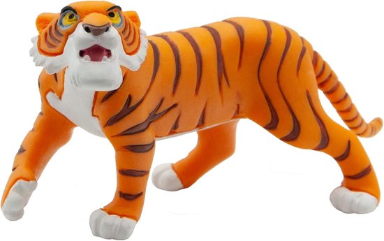 Bullyland 12376 – Speelfiguur Disney The Jungle Book met Shere Khan – levensecht en detailrijk vormgegeven – ideaal als taartfiguur, verzamelobject of klein cadeautje voor kinderen vanaf 3 jaar