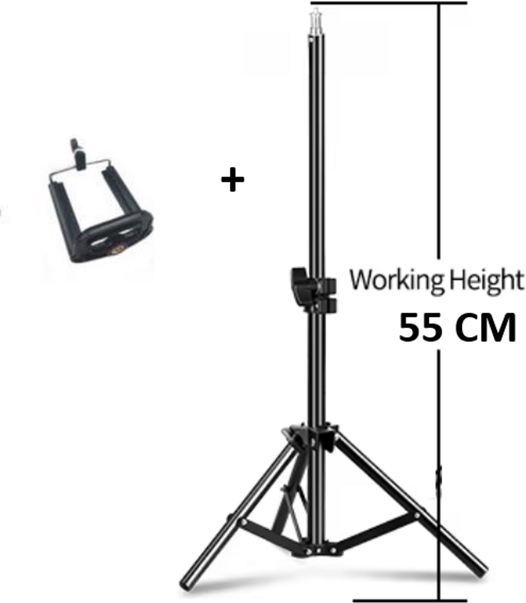 Bol.com Professionele Opvouwbare Camera Statief Houder Stand Schroef 360 Graden Vloeistof Hoofd Statief Stabilizer Aluminium Met... aanbieding