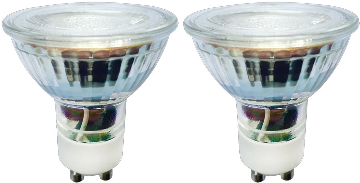 LED line LED Spot GU10 - 5W (vervangt 30W) - 410lm - Ø50mm - 230V - Energiezuinig - 2 stuks