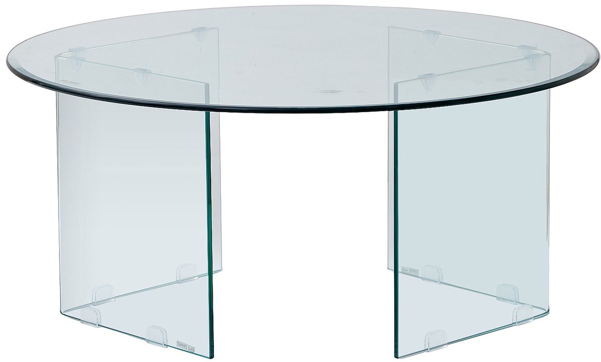 Vente-unique Salontafel van gehard glas - ADAMO