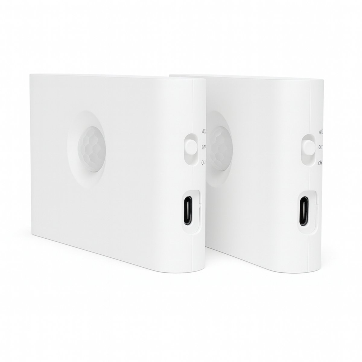 Wandlampjes met Bewegingssensor - Set van 2 - Oplaadbare LED Nachtlampjes - Warm Licht - Kastverlichting - Trapverlichting - USB-C - Wit