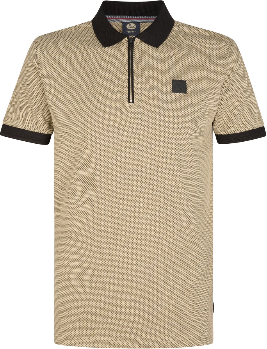Petrol Industries - Heren Piqué polo Turbo - Bruin - Maat XL