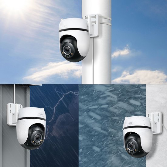 TP-Link Tapo C520WS - Caméra de sécurité - Plein air - 2,5K - 360° horizontal & 130° vertical - Caméra WiFi