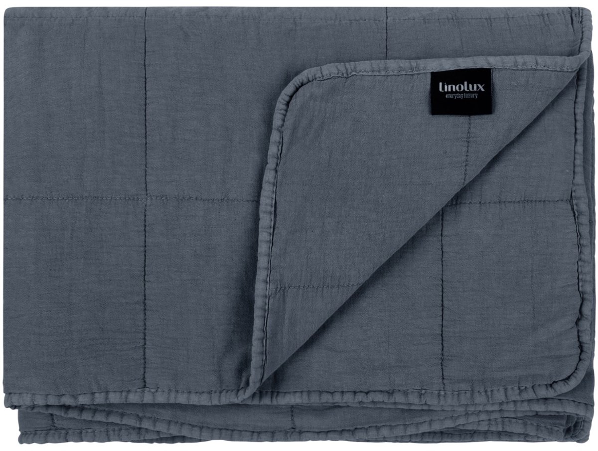 Linolux Sprei Blocks Stonewashed Cloudy 270x260