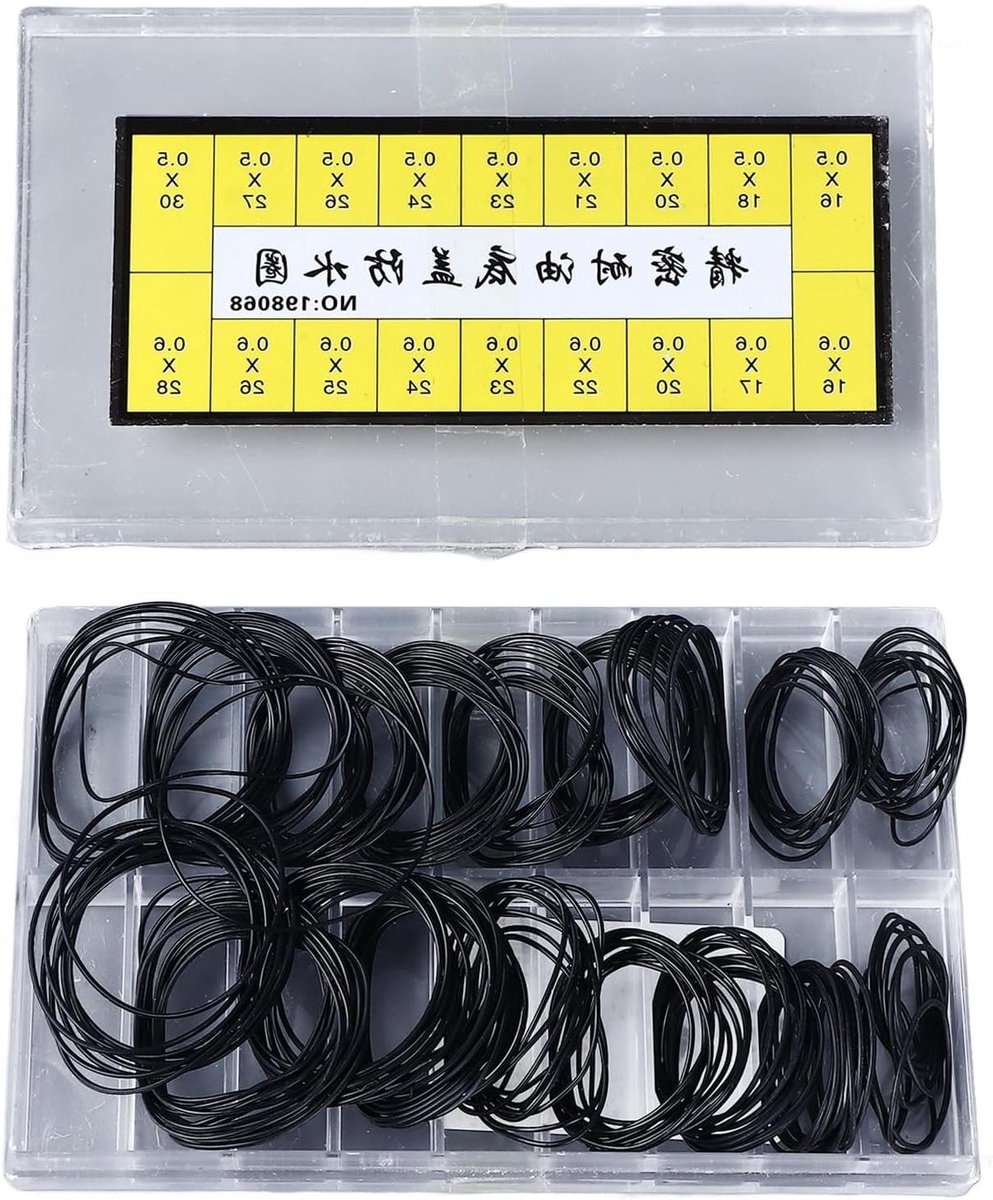 Cosensi - Horloge pakking vervanging kit | Waterdichte O ring | Rubberen afdichting | Horloge reparatie tool | 0.5mm 0.6mm