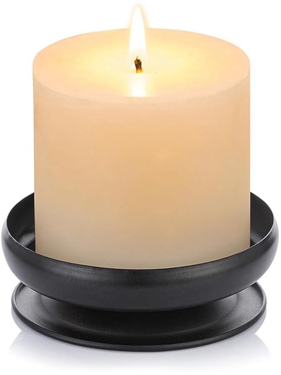 Stunq® IJzeren Kaarsenstandaard met Doorn - 10cm Diameter, Moderne Decoratie