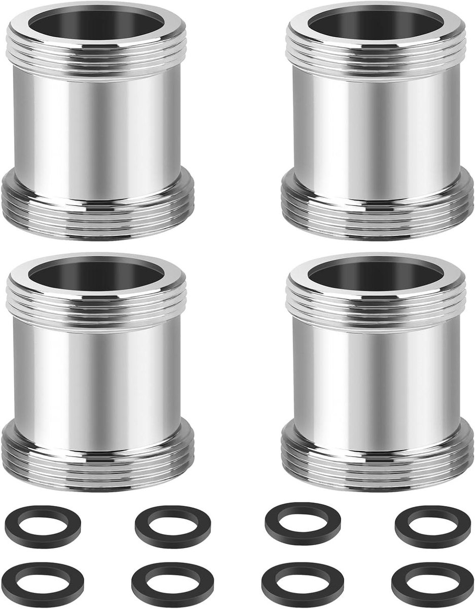 Cosensi - Messing kraanadapter voor keuken waterfilter - 4 stuks