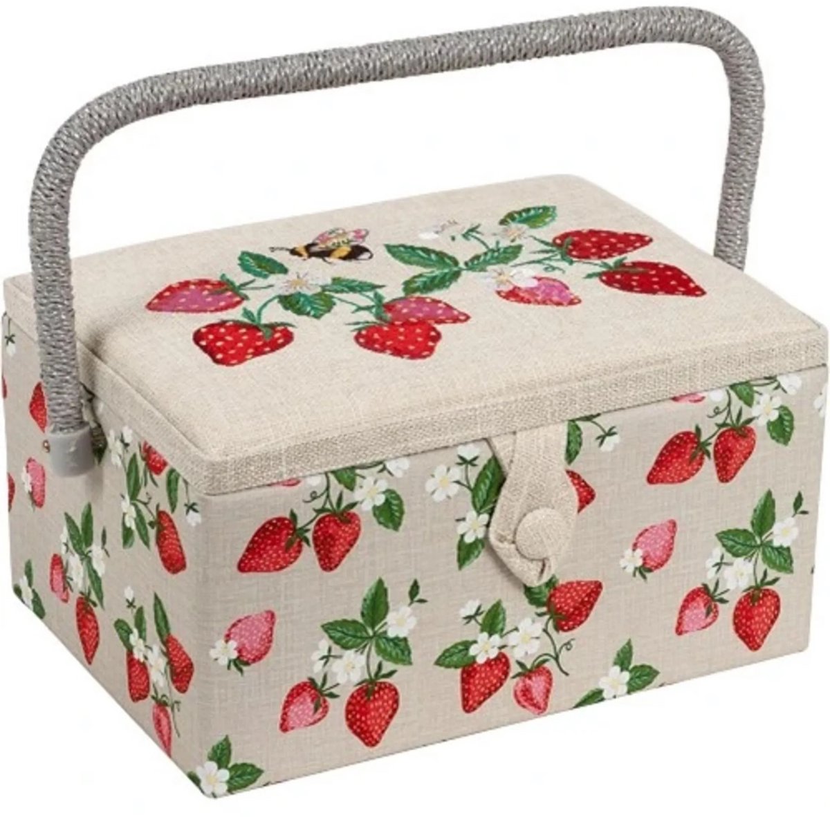 Sewing box : strawberry :18.5x25.5x14.5 cm