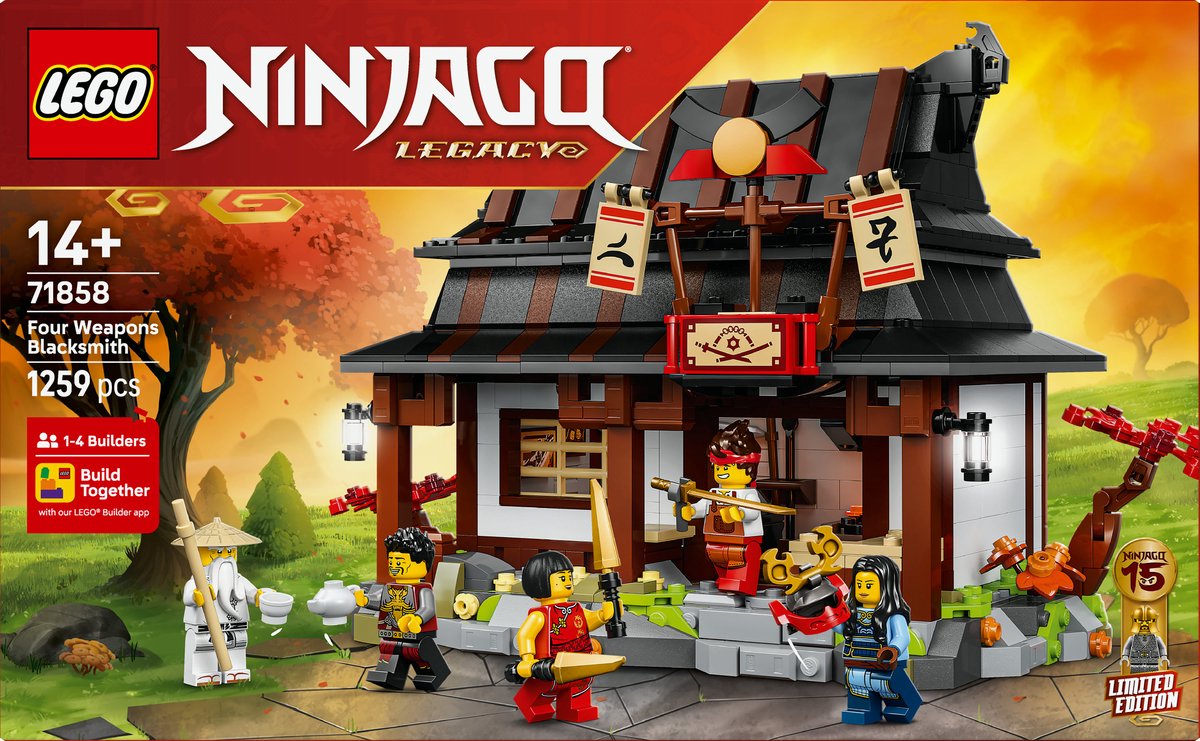 LEGO NINJAGO 15-jarig Jubileum: Smederij De Vier Wapens Bouwpakket voor Kinderen en Volwassenen 71858 — afbeelding 15