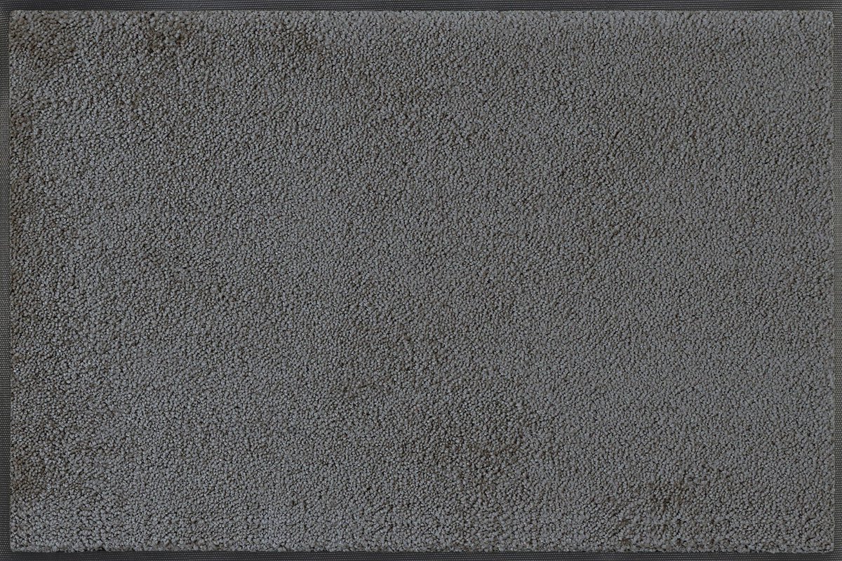 Unyqoos Wasbare antracietgrijze deurmat voor binnen en buiten van 50x75 cm grijs