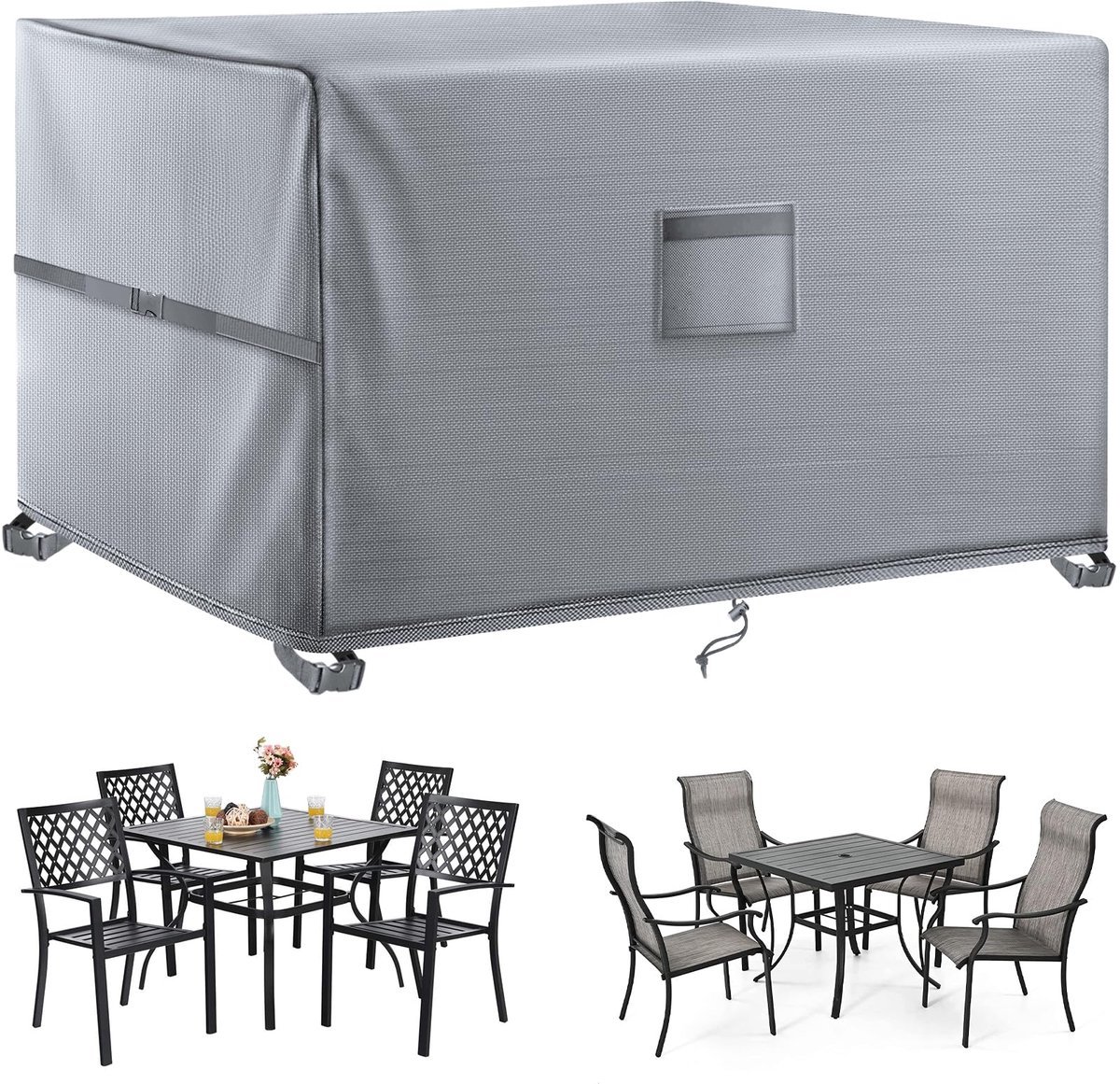 Stunq® Tuinmeubelhoezen - Terras Meubel Afdekking 200x200x90cm - Waterdicht & UV Bescherming